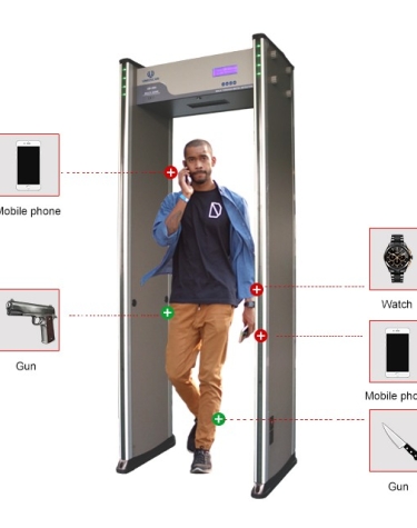 18 Zone Archway Walk-Through Metal Detector Security Checkpoint