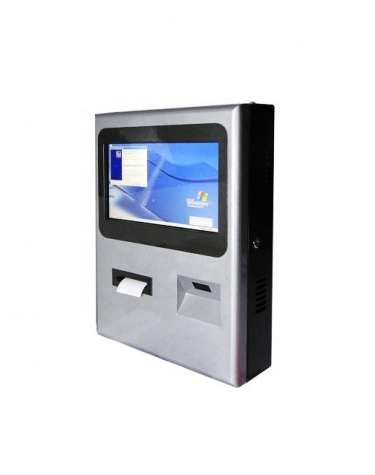 Wall Mounted Touch Screen Parking Ticket Ordering Kiosk