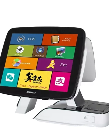15” Touch Screen All-in-One Point of Sale System with Built-in 58mm Thermal Printer