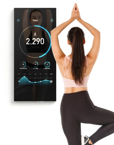 32 Inch Wall Mounted Touch Screen Smart Fitness Mirror